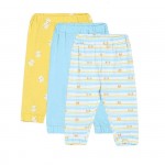 Miniklub Po3 Knit Bottom - Yellow/Blue/White, 6-9m